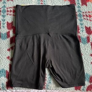 Black High-Waisted Biker Shorts